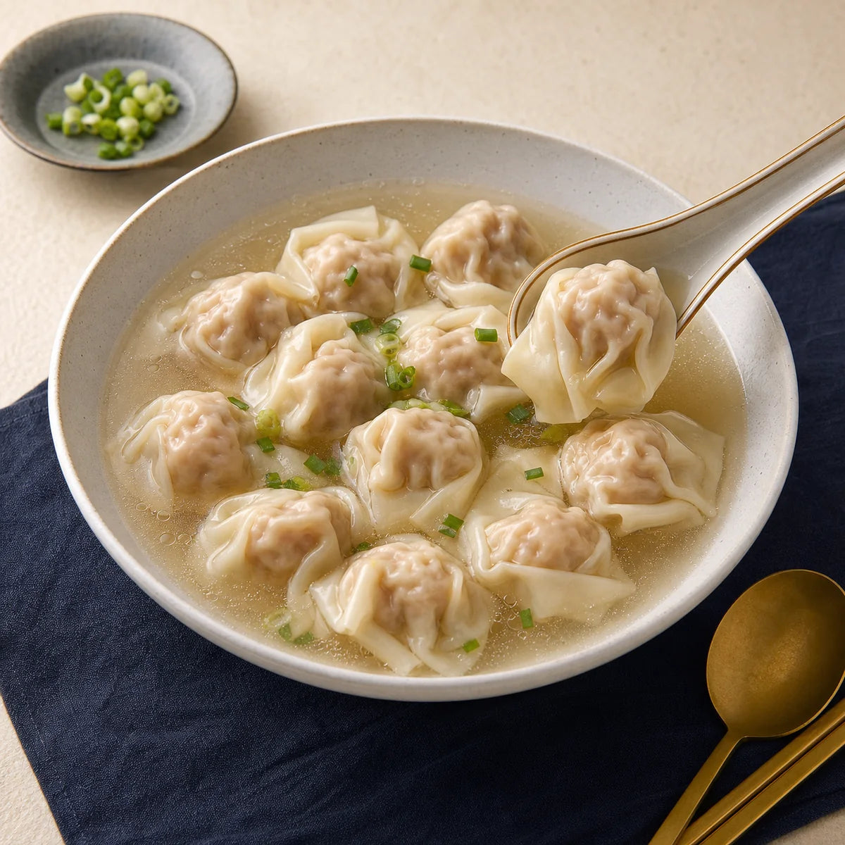 Handmade Ingot Pork Wontons