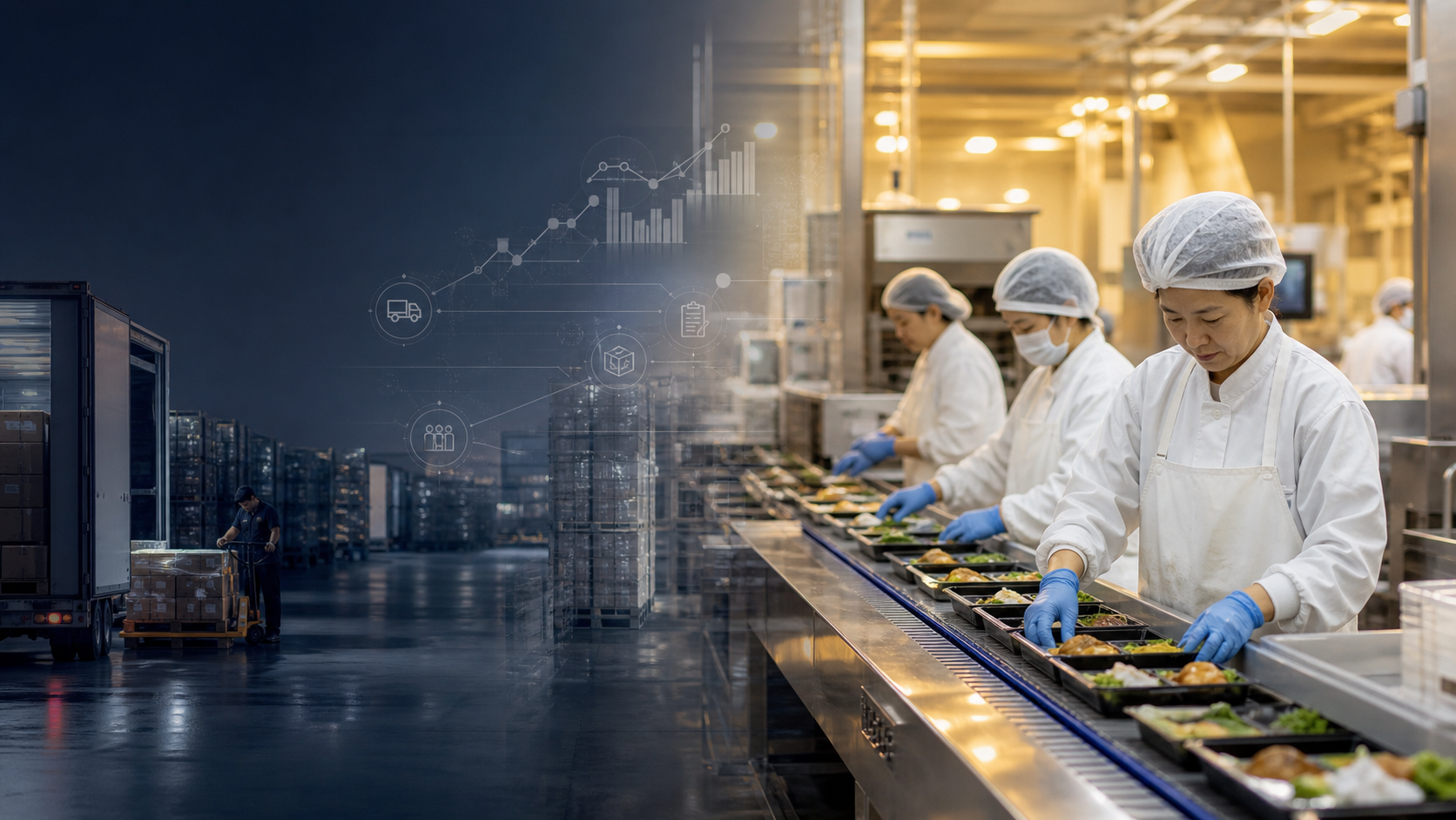 Real food operations evolving towards intelligent coordination