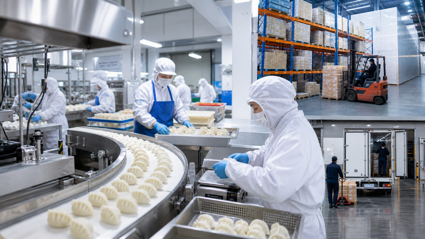 Food manufacturing, warehousing and fulfilment working together